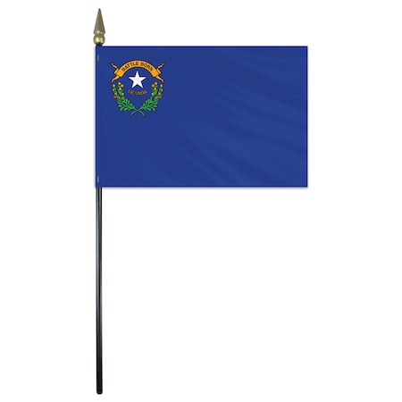 Global Flags Unlimited Nevada Stick Flag 4"x6" E Gloss 200433